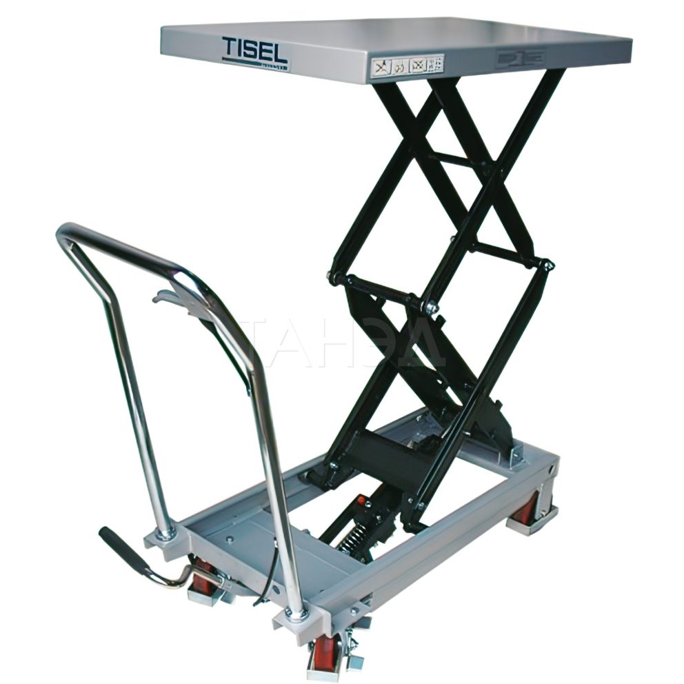 Передвижной подъемный стол Tisel HTD35 с поднятой платформой