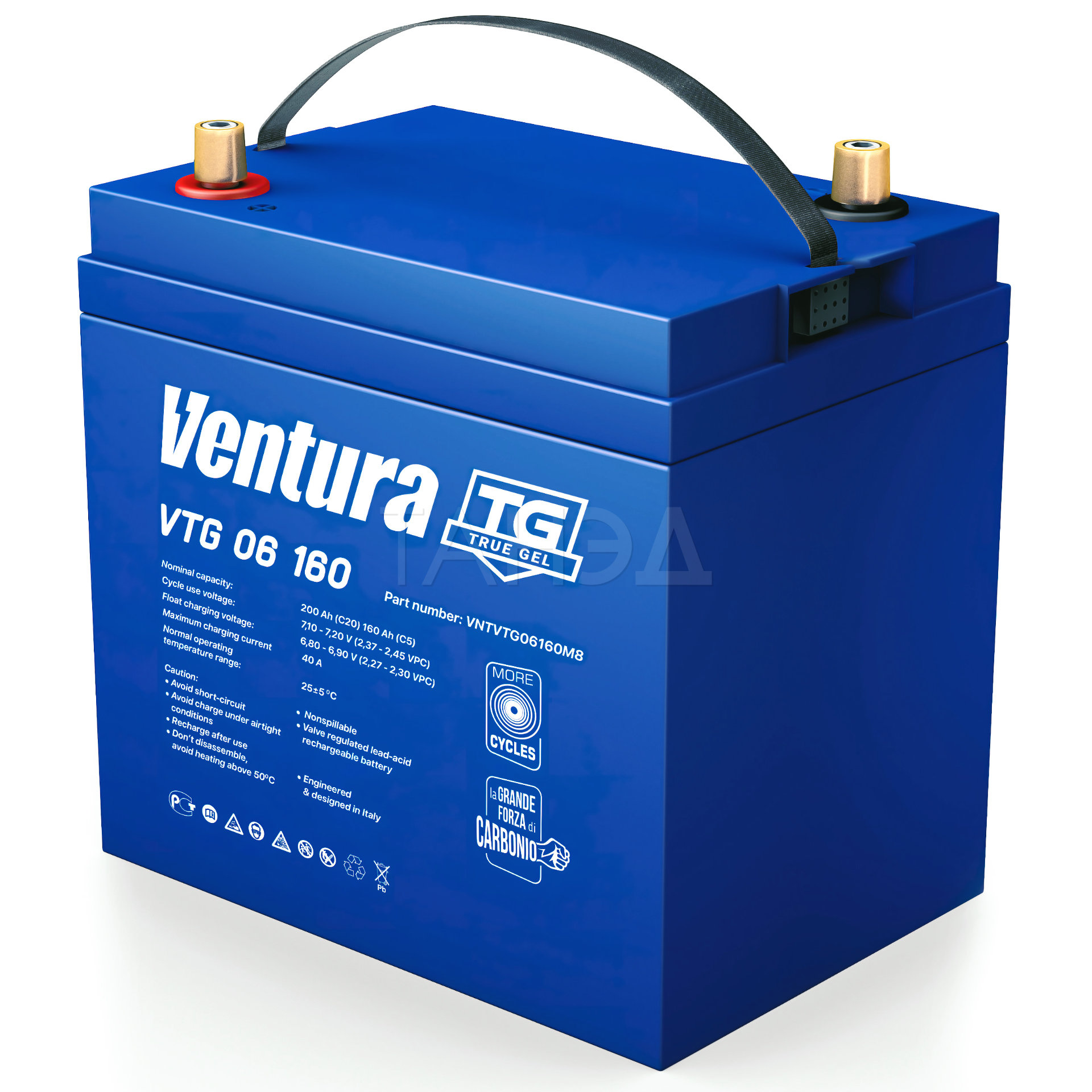Гелевый аккумулятор Ventura VTG 06 160 M8