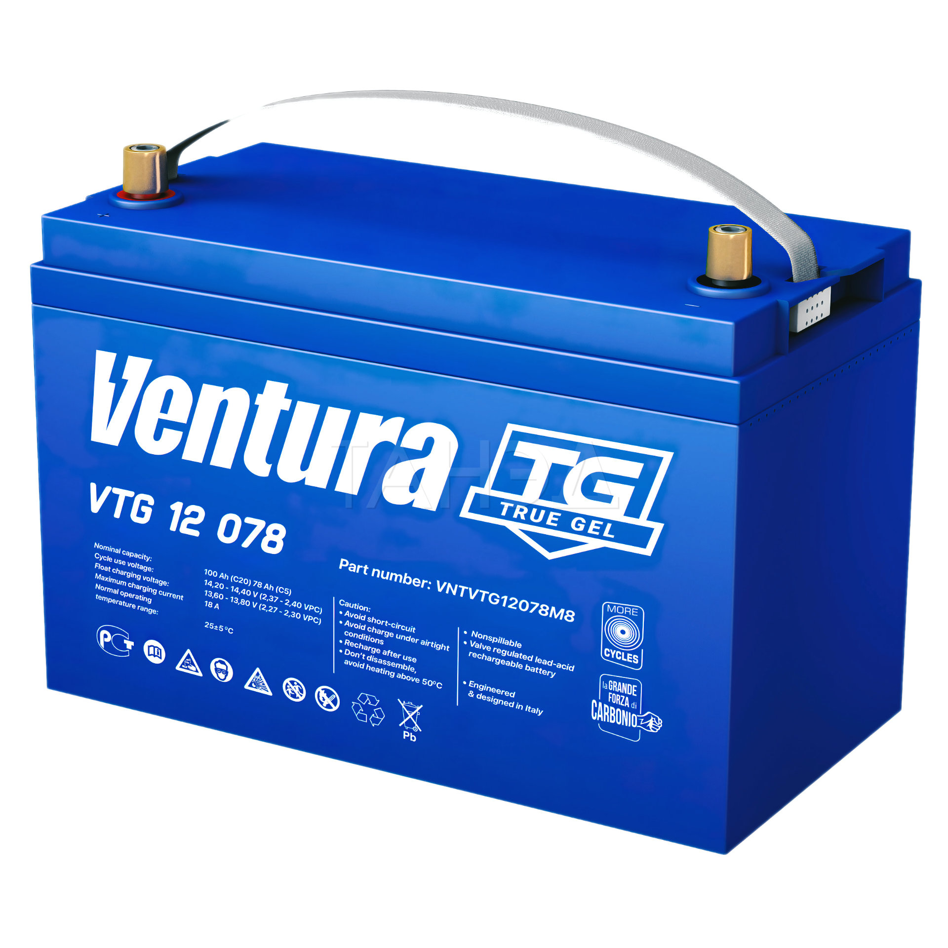 Гелевый аккумулятор Ventura VTG 12 078 M8