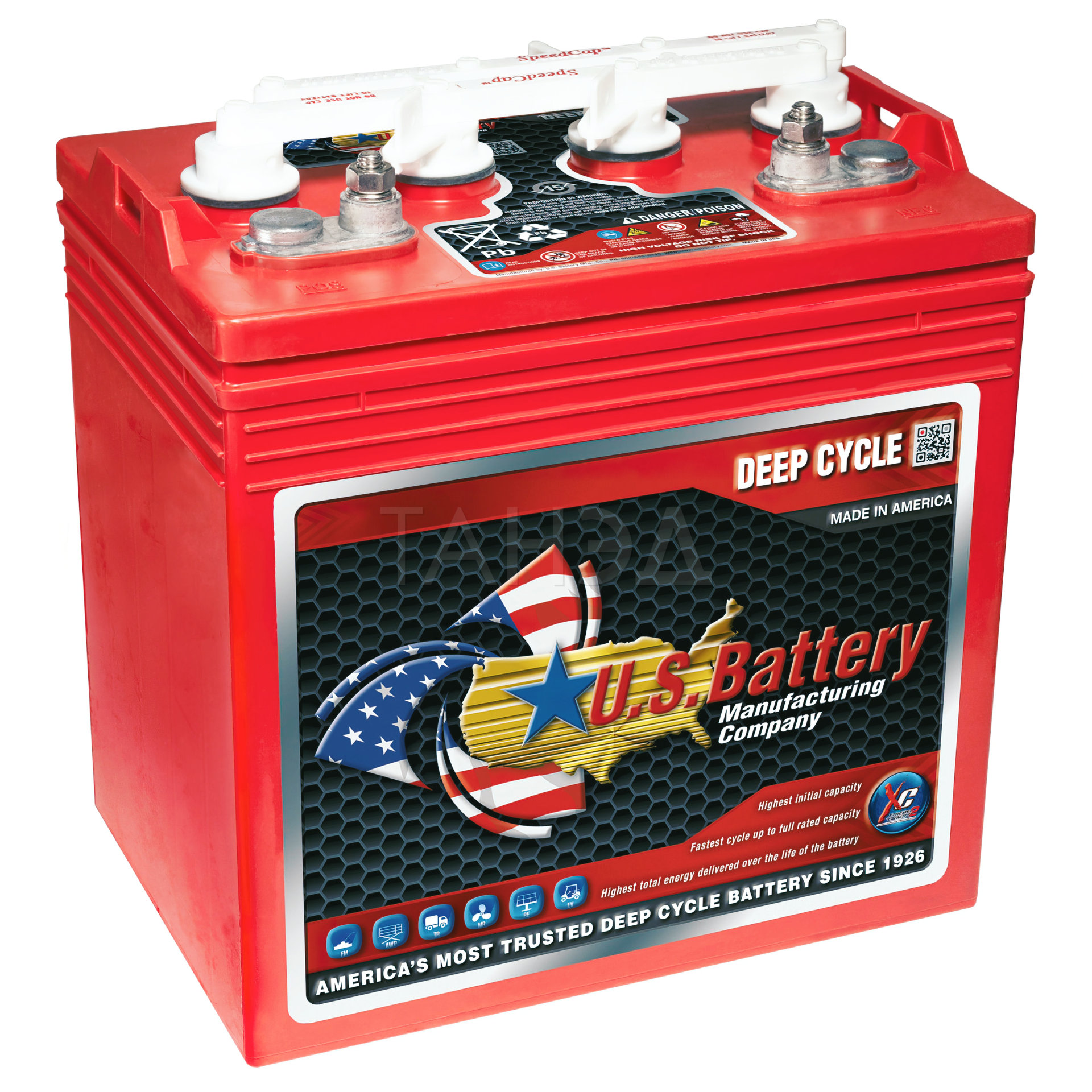 Тяговый аккумулятор US Battery US 8VGCHC XC2