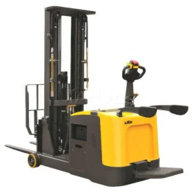 Штабелер самоходный серий XILIN CPD12R-CPD15R с раздвижными вилами и противовесом (с платформой)