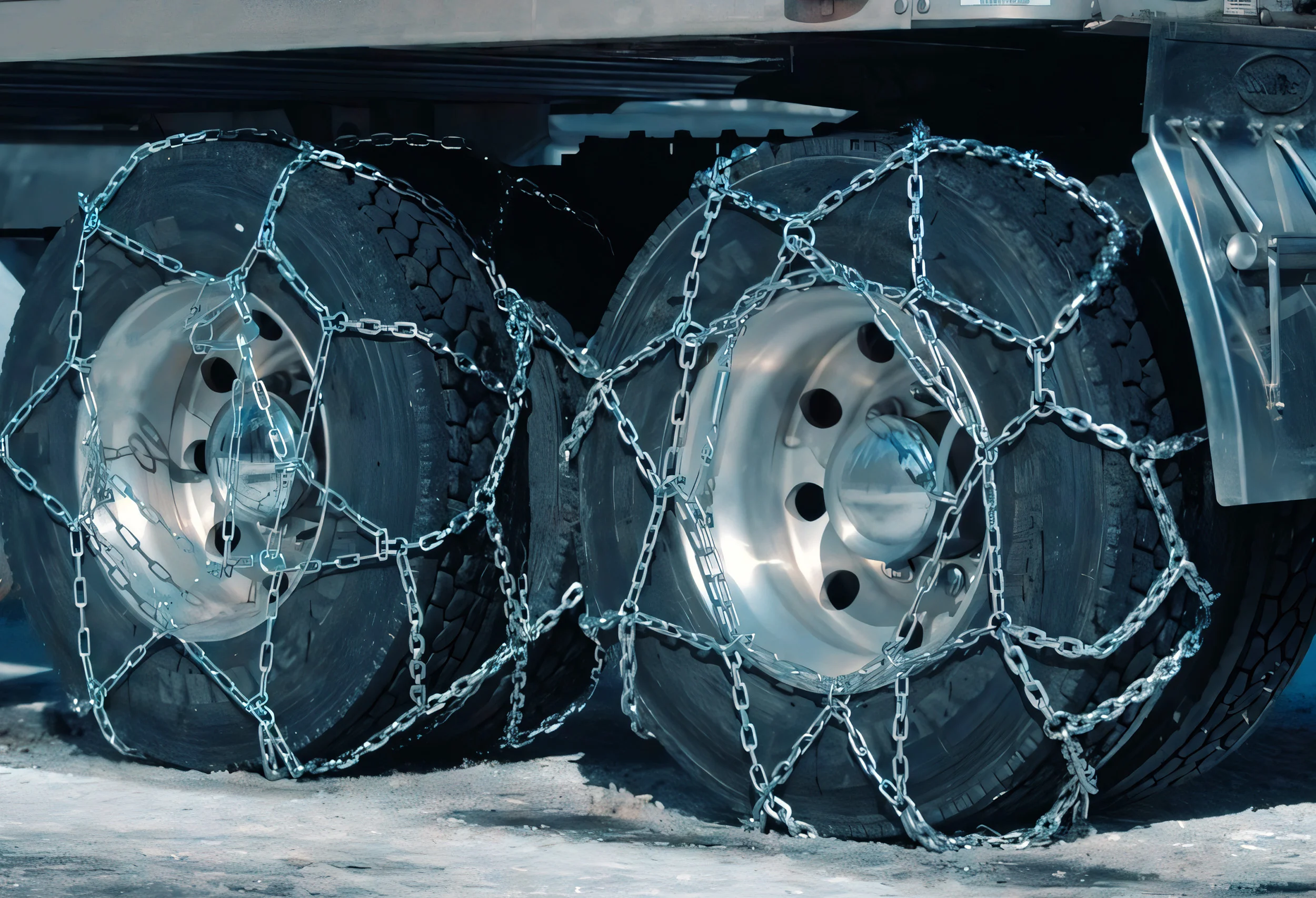 Снежные цепи на Урале