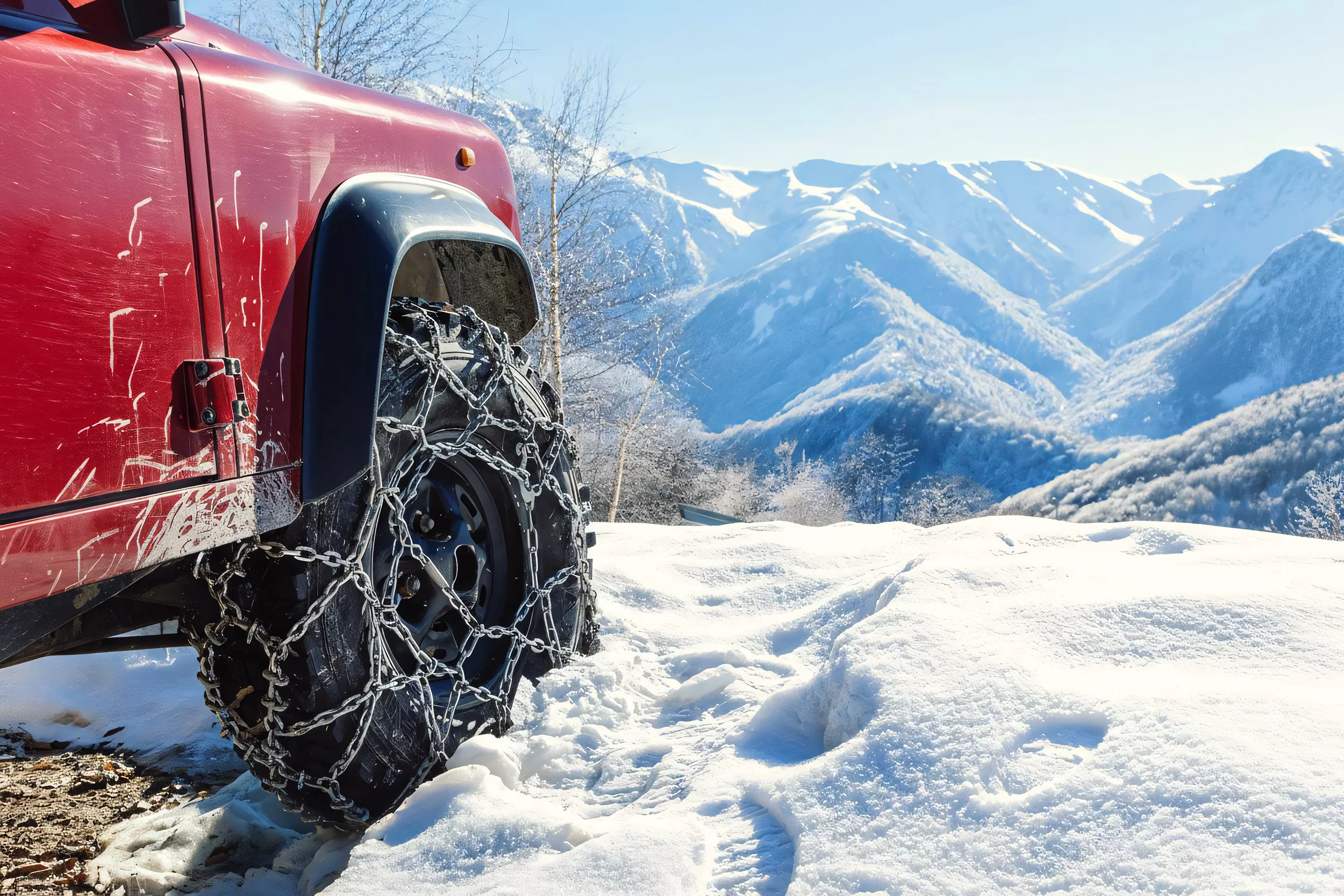 Снежные цепи от простых до профессиональных