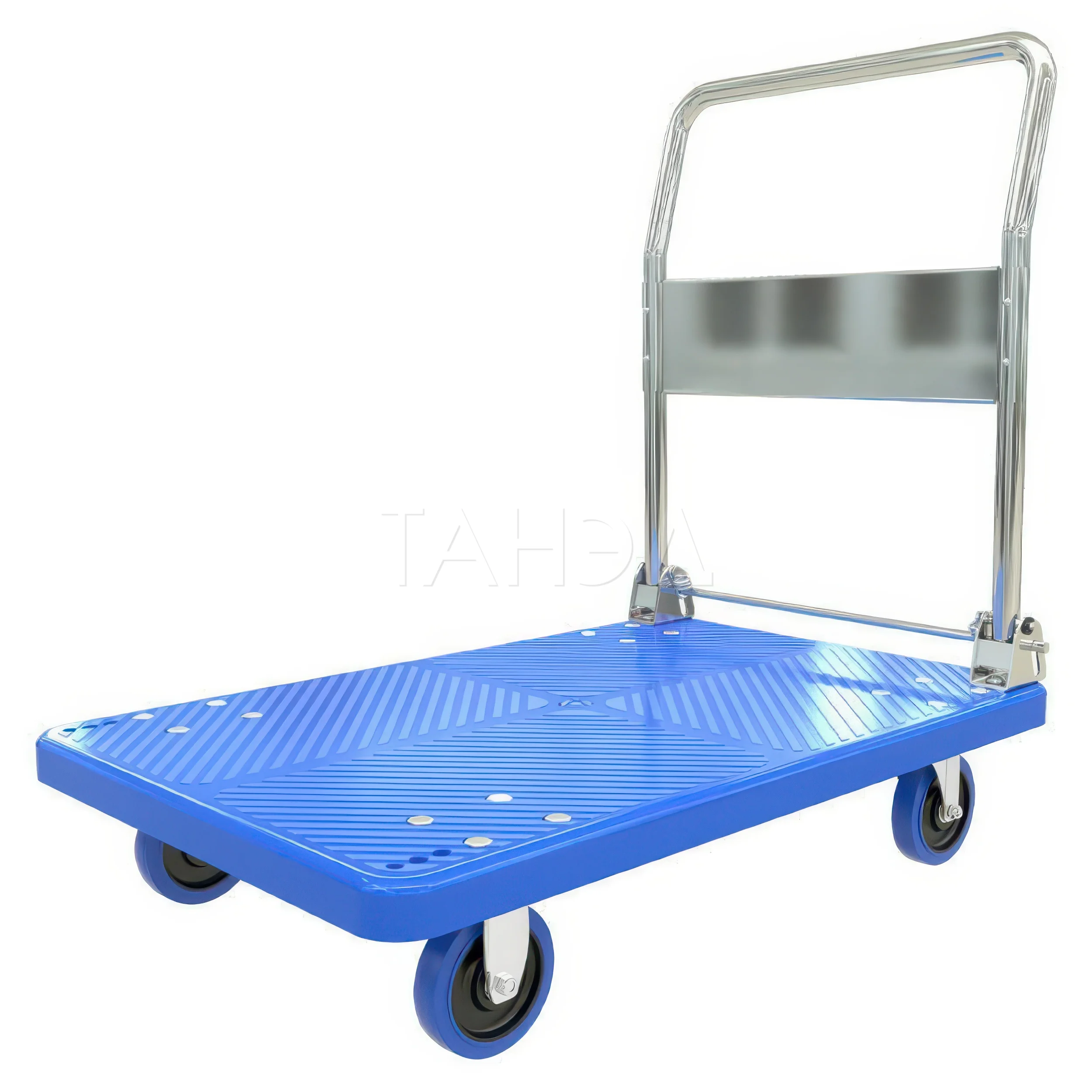 Тележка платформенная пластиковая со складной ручкой TOR серии PH-P