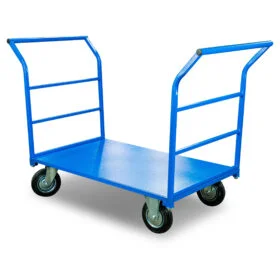 Тележка платформенная с двумя ручками TOR серии ТП-Д с грузоподъемностью 200 кг