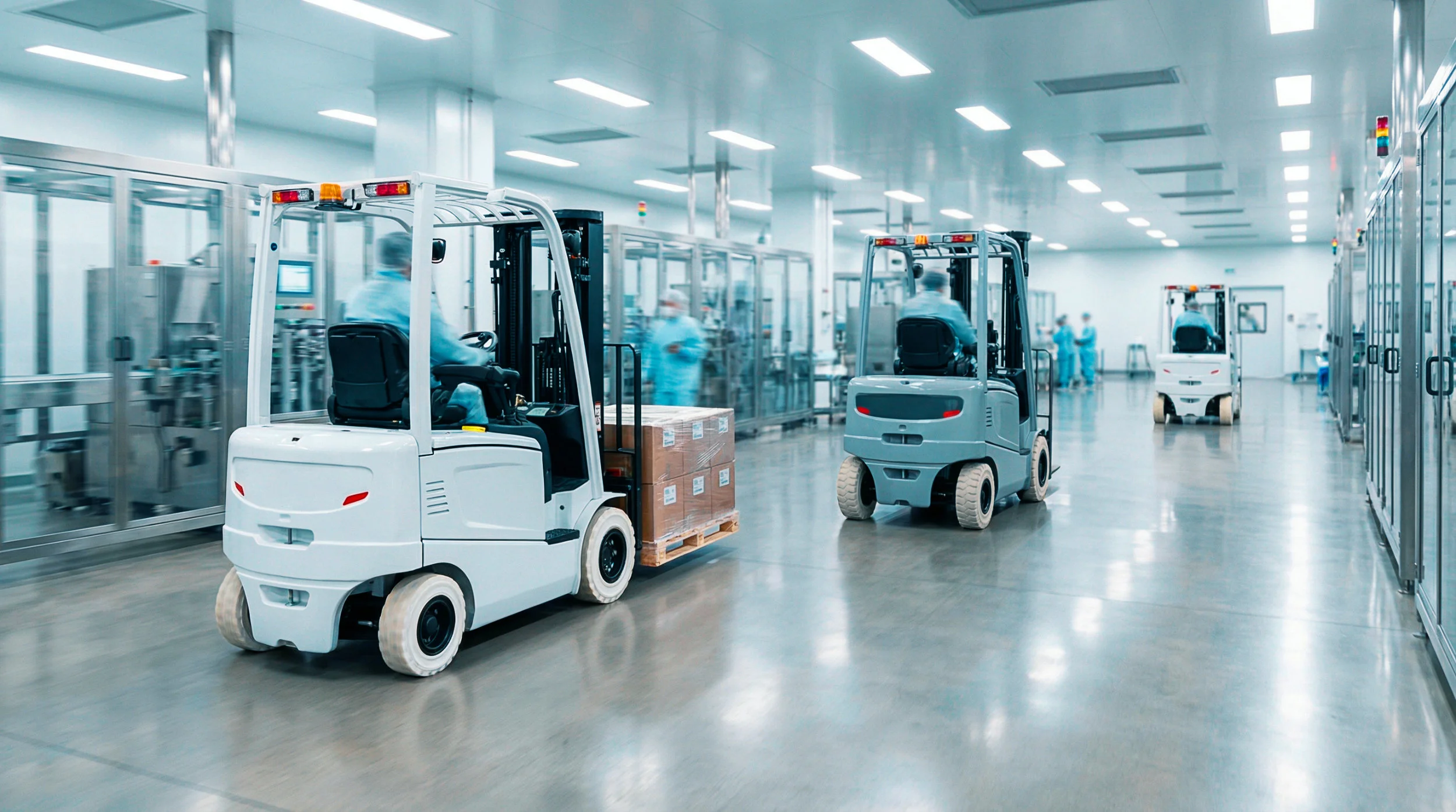 Шины для погрузчиков работающих на фармацевтических и пищевых складах