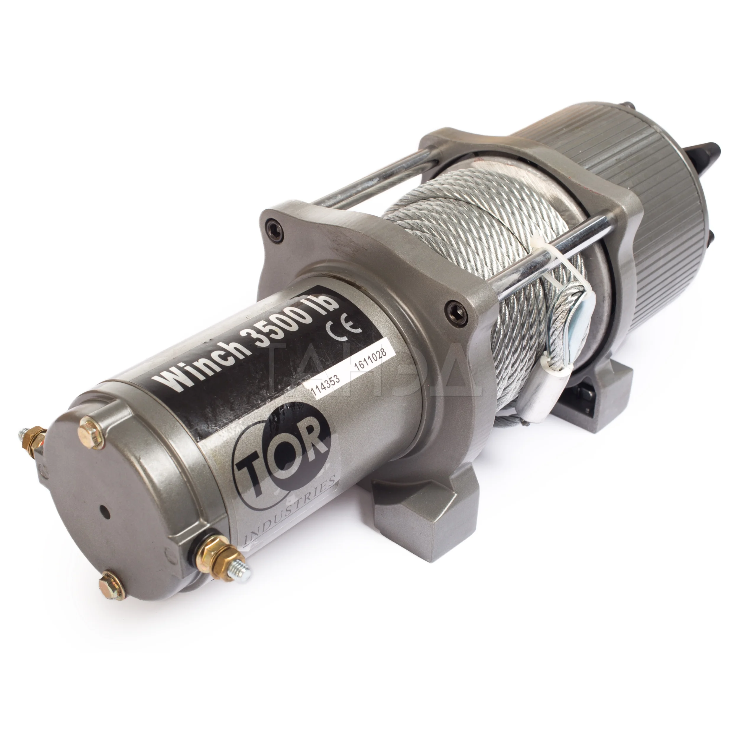 Лебедка автомобильная электрическая TOR P3500-1D 1.59 т, 15 м, 12 В